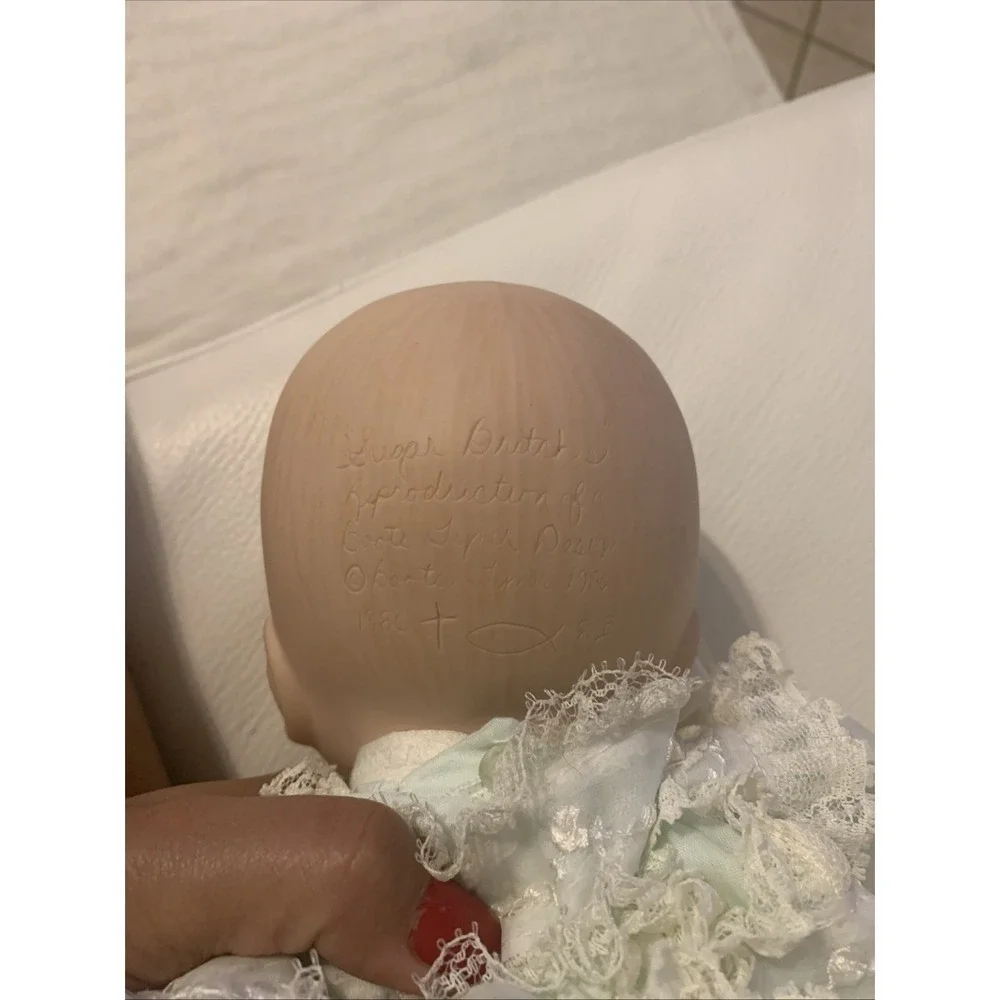 Vintage Sugar Britches Baby Doll Porcelain Sleeping 1986 Boots Tyner Design
